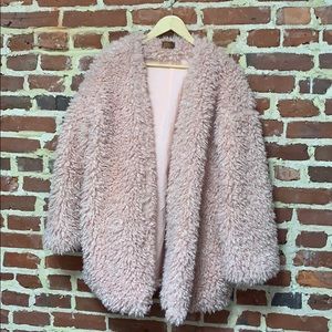 Precious Possession Faux Fur Coat - Bubblegum